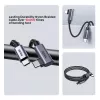 Cable USB UNITEK C14123BK-1M 1 m USB 2.0 negro gris