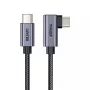 Cable USB UNITEK C14123BK-1M 1 m USB 2.0 negro gris