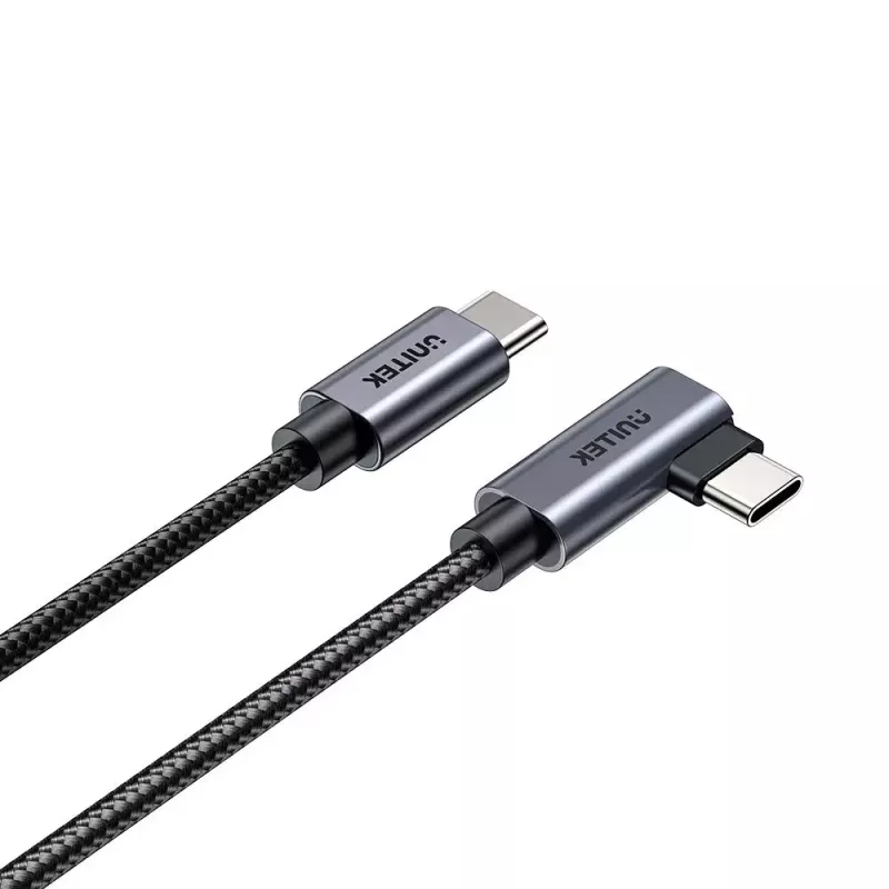 Cable USB UNITEK C14123BK-3M USB 2.0 USB-C 3 m negro gris