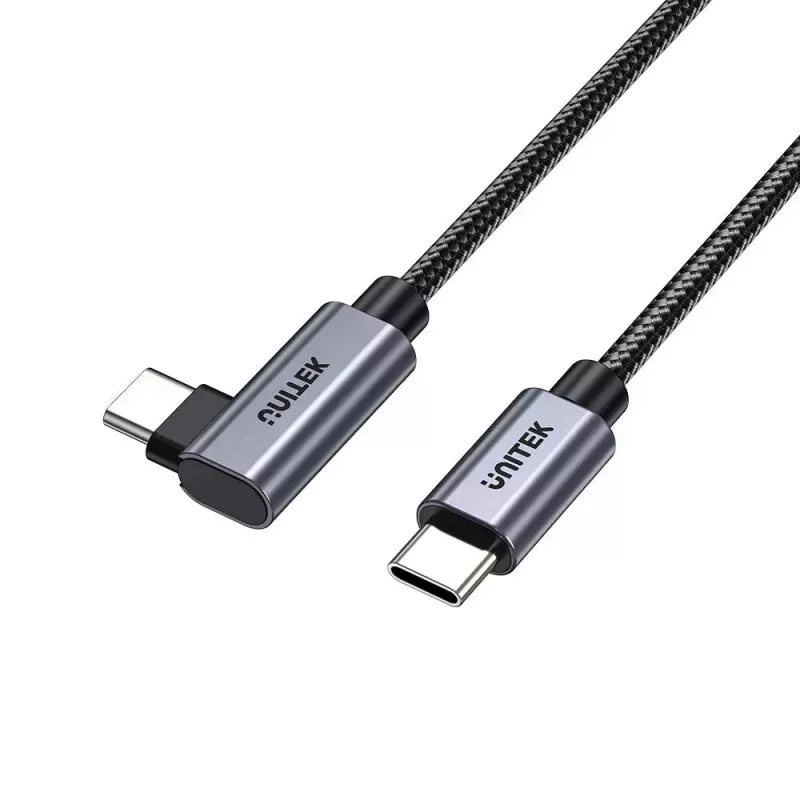 Cable USB UNITEK C14123BK-3M USB 2.0 USB-C 3 m negro gris