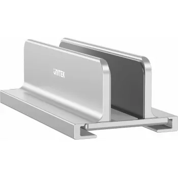Soporte para portátil Unitek OT172GY vertical de aluminio para un solo portátil (Unitek OT172GY)