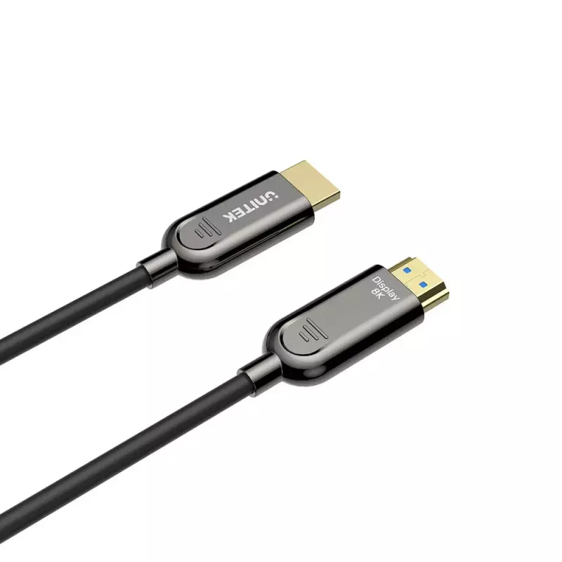 Cable HDMI UNITEK C11085GY01-40M 40 m 2.1 48 Gbit/s negro