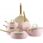 Set mixto de menaje GreenPan CC008483-001 — 6 piezas, dorado y rosado