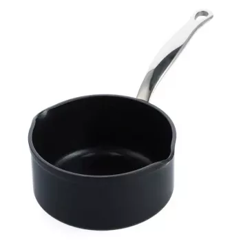 Olla GreenPan Barcelona Pro con vertedores, 16 cm, negra