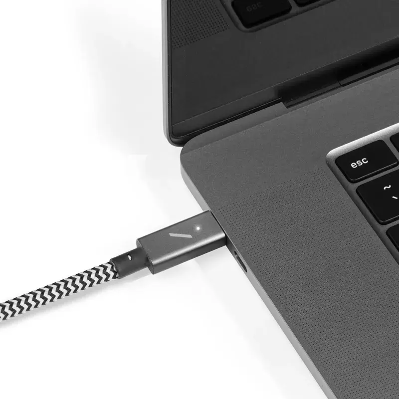 Native Union Belt Cable Pro USB-C a USB-C, 2,4 m, pantalla LED, Rose