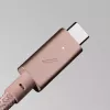 Native Union Belt Cable Pro USB-C a USB-C, 2,4 m, pantalla LED, Rose