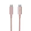 Native Union Belt Cable Pro USB-C a USB-C, 2,4 m, pantalla LED, Rose