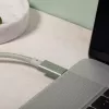 Native Union Belt Cable Pro USB-C a USB-C, 2,4 m, pantalla LED, Rose