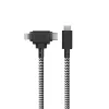 Cable USB-C a USB-C / Lightning Native Union Belt Cable Duo, 1,5 m, verde