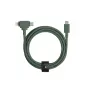 Cable USB-C a USB-C / Lightning Native Union Belt Cable Duo, 1,5 m, verde