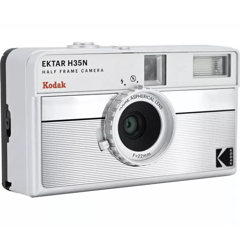 Cámara de película Kodak EKTAR H35N Striped Silver 35mm