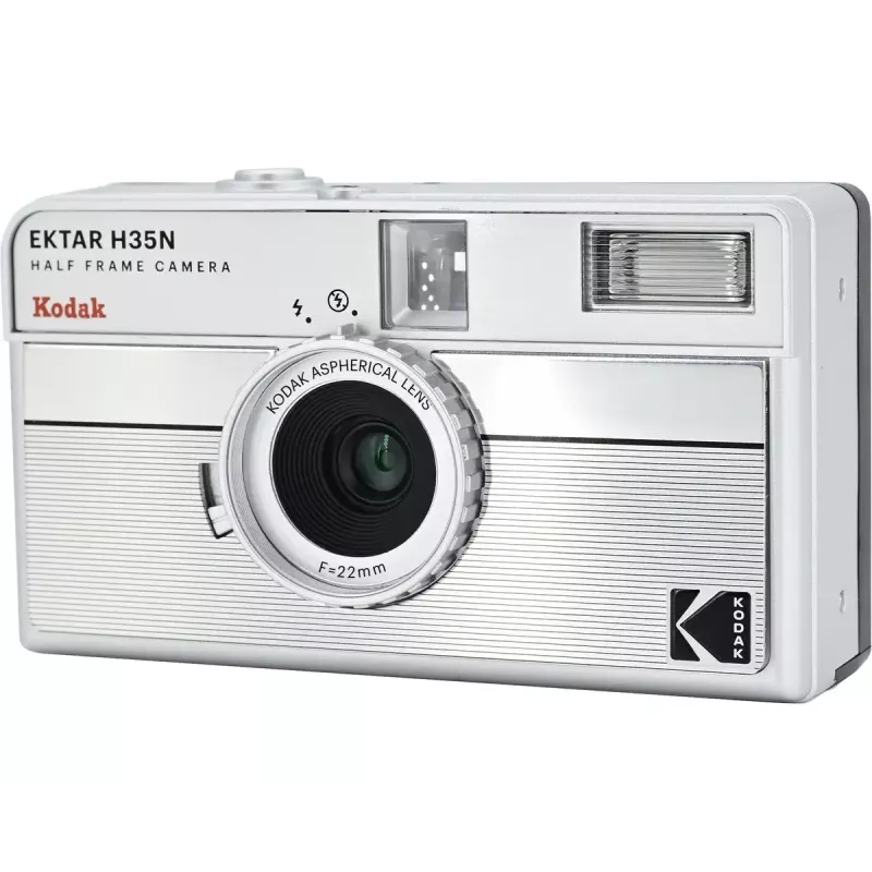 Cámara de película Kodak EKTAR H35N Striped Silver 35mm