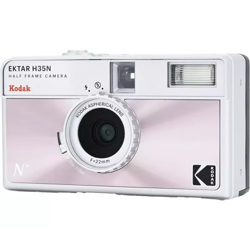 Cámara de película Kodak Ektar H35N glaseado rosa