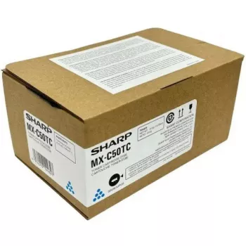 Tóner Sharp MXC50TC cian para impresoras Sharp compatibles, OEM original MX-C50TC