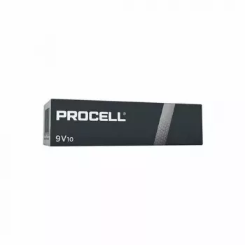 Pila alcalina de 9V Duracell MN1604 Procell (6LR61) – pack mínimo de 10 uds.