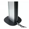 Placa base atornillada al suelo B-TECH SYSTEM X BT8380 para montaje en suelo, 240×240×6 mm, 200 kg, negra