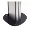 Placa base atornillada al suelo B-TECH SYSTEM X BT8380 para montaje en suelo, 240×240×6 mm, 200 kg, negra