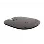 Placa base atornillada al suelo B-TECH SYSTEM X BT8380 para montaje en suelo, 240×240×6 mm, 200 kg, negra