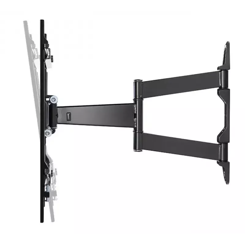 Soporte de pared/techo para pantallas de señalización B-TECH BTV513 para 55 inch (139,7 cm), máx. 35 kg, VESA 426×400, inclinación -2–10°, giro 180° – Negro