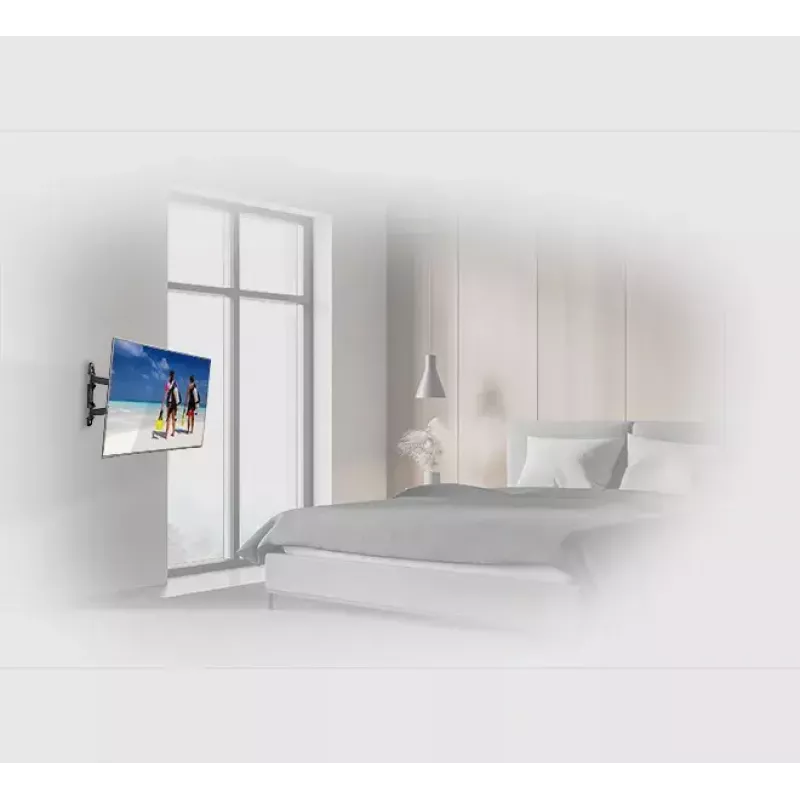 Soporte de pared/techo para pantallas de señalización B-TECH BTV513 para 55 inch (139,7 cm), máx. 35 kg, VESA 426×400, inclinación -2–10°, giro 180° – Negro