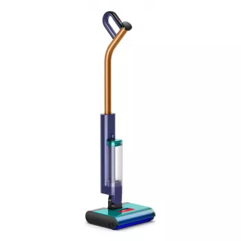 Escoba eléctrica Dyson Clean + Wash Hygiene — batería, limpieza en seco y en húmedo, sin bolsa, 45 min de autonomía, azul/cobre
