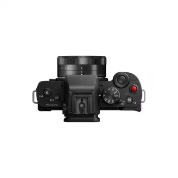 Kit de cámara Panasonic Lumix DC-G100D negra con objetivo H-FS 12-32 y empuñadura DMW-SHGR2