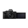 Panasonic Lumix DC-G100D kit de cámara negro con objetivo H-FS 12-32 y empuñadura DMW-SHGR2