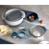 Set Joseph Joseph Nest apilable azul gris 4,5 L bol 1,65 L escurridor