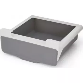Cajón inferior Joseph Joseph 85148, gris – almacenamiento que ahorra espacio bajo el estante, montaje sin herramientas