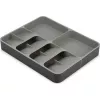 Organizador de cajón Joseph Joseph 85166 – gris, cajón extensible para cubiertos y utensilios