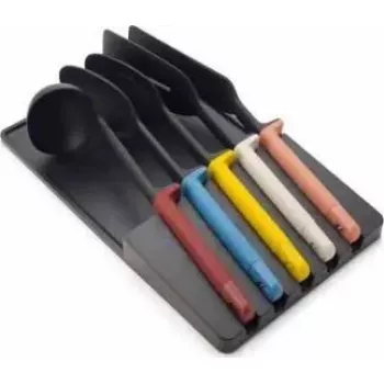 Set de utensilios Joseph Joseph Elevate 5 piezas – almacenamiento en el cajón, detalles de acero inoxidable