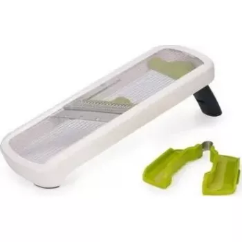 Mandolina Joseph Joseph Multi-Grip Mandoline Plus — grosor de corte ajustable, blanca