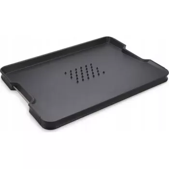 Tabla de cortar Joseph Joseph Cut&Carve Plus multifunción negra