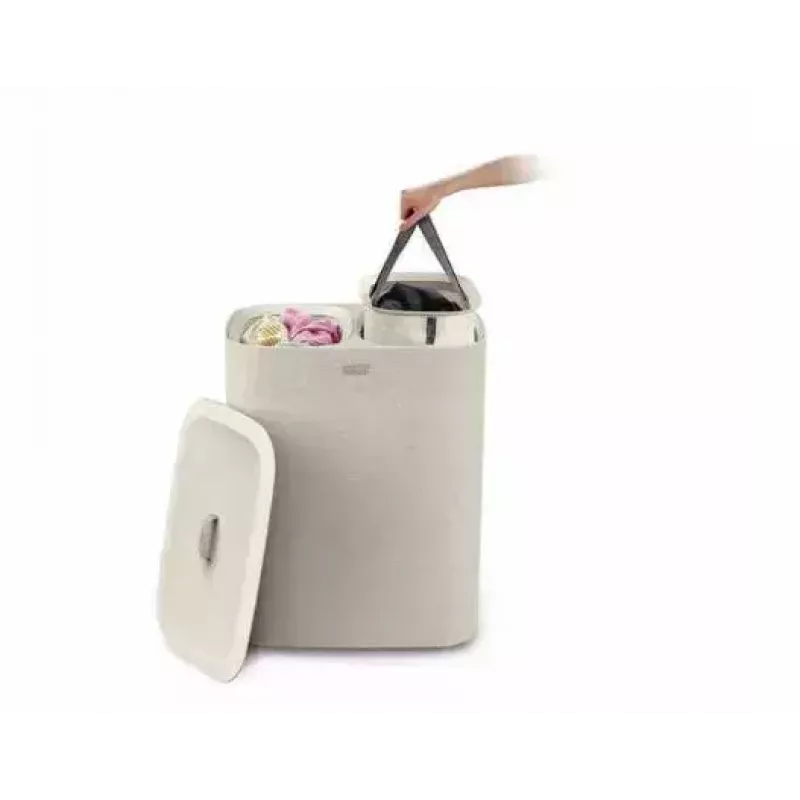 Cesto de ropa Joseph Joseph Tota 90L ecru — capacidad de 90 L, diseño duradero