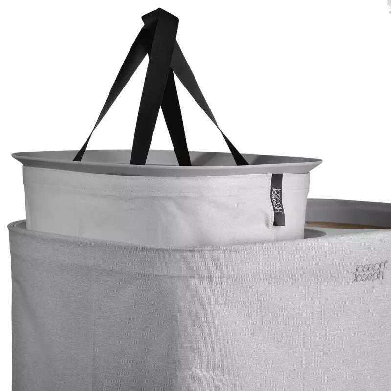 Cesto de ropa Joseph Joseph Tota 90L ecru — capacidad de 90 L, diseño duradero