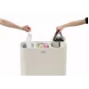 Cesto de ropa Joseph Joseph Tota Trio 90L — capacidad de 90 litros, clasificación con tres compartimentos, ecru