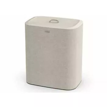 Cesto de ropa Joseph Joseph Tota Trio 90L — capacidad de 90 litros, clasificación con tres compartimentos, ecru