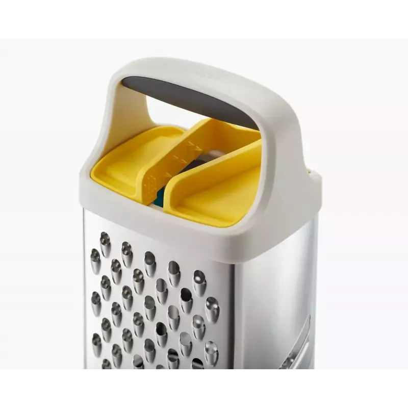 Rallador de caja Joseph Joseph 20225 acero inoxidable transparente blanco