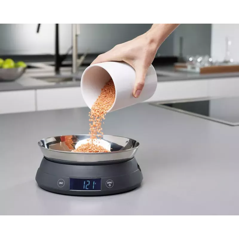 Báscula de cocina electrónica Joseph Joseph SwitchScale gris