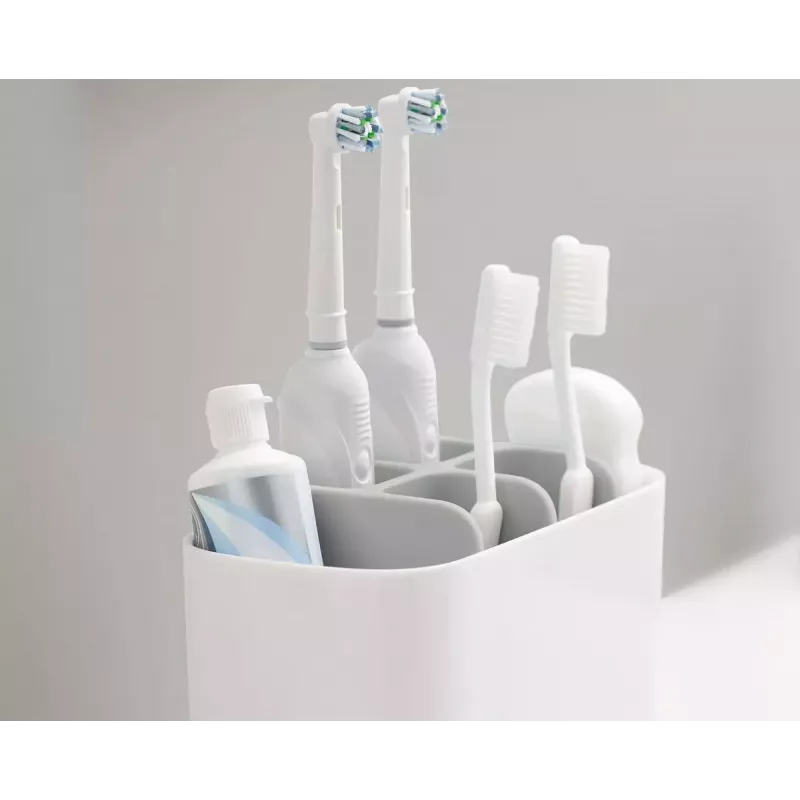 Soporte de cepillos de dientes de pie Joseph Joseph EasyStore Large gris