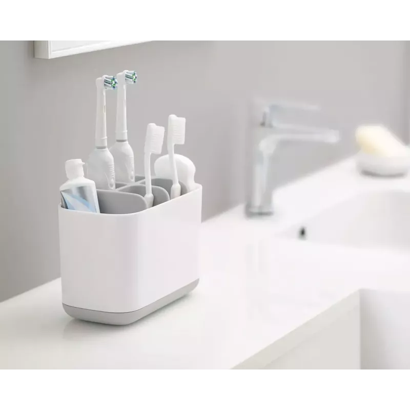 Soporte de cepillos de dientes de pie Joseph Joseph EasyStore Large gris
