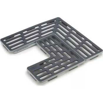 Alfombrilla de fregadero Joseph Joseph SinkSaver gris ajustable 85037 – protector de fregadero, ajuste flexible para distintos tamaños de cubeta