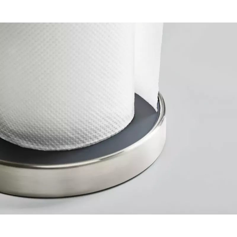 Portarrollos de papel de cocina Joseph Joseph 85140 gris plata redondo