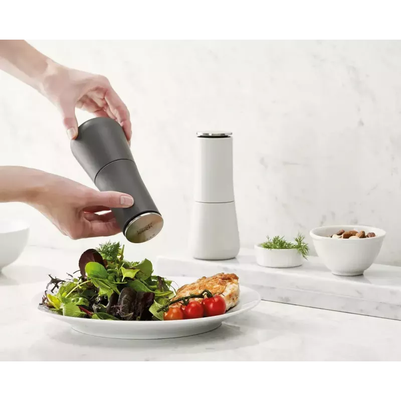 Molino de alimentos Joseph Joseph Milltop gris cerámica acero inoxidable