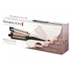 Rizador automático Remington CI91AW — oro rosa/negro, cilindro en forma de S, recubrimiento cerámico, 150–210 °C, cable giratorio de 3 m