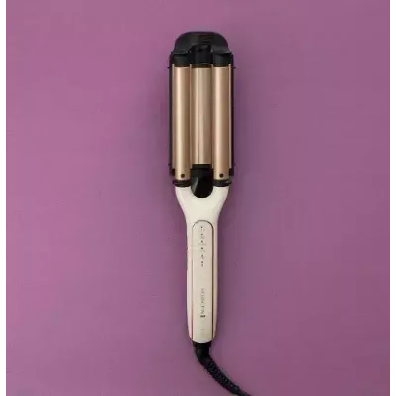 Rizador automático Remington CI91AW — oro rosa/negro, cilindro en forma de S, recubrimiento cerámico, 150–210 °C, cable giratorio de 3 m