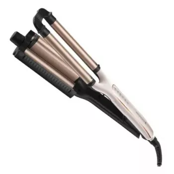 Rizador automático Remington CI91AW — oro rosa/negro, cilindro en forma de S, recubrimiento cerámico, 150–210 °C, cable giratorio de 3 m