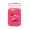 Vela de cera Yankee Candle Cylinder Raspberry Crimson — altura 157 mm, diámetro 93 mm, peso 567 g, 1 unidad