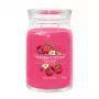 Vela de cera Yankee Candle Cylinder Raspberry Crimson — altura 157 mm, diámetro 93 mm, peso 567 g, 1 unidad