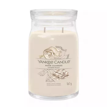 Yankee Candle Signature Warm Cashmere Tarro aromático grande, 567 g